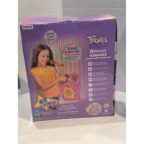 eKids Trolls Band Together Karaoke Machine, Bluetooth Speaker with Microphone - Picture 7 of 7